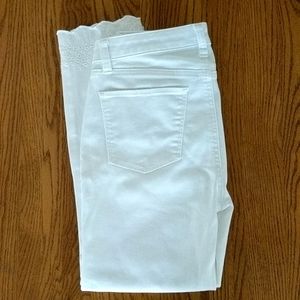Talbot's White Denim Slim Ankle Jeans, Size 6
